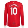 Maglia da Calcio a Maniche Lunghe Manchester United Marcus Rashford 10 Casa 2021-22 per Uomo